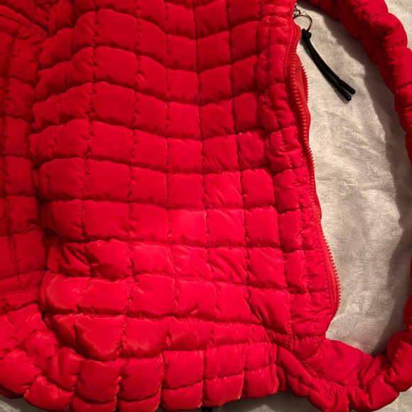 Free People Puffer Purse Red! - Picture 5 of 5